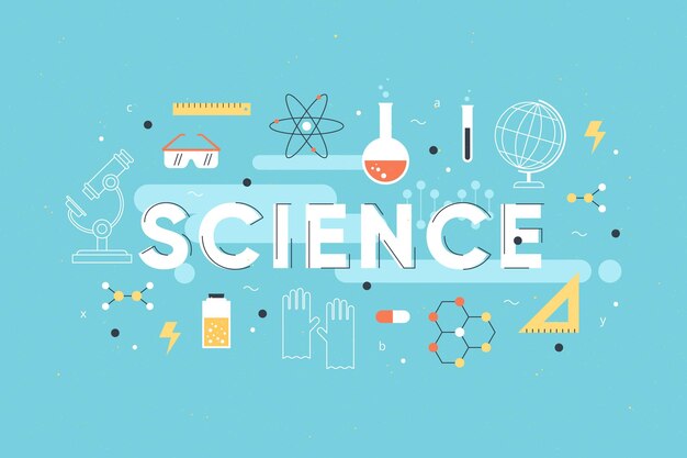 Concept de mot science