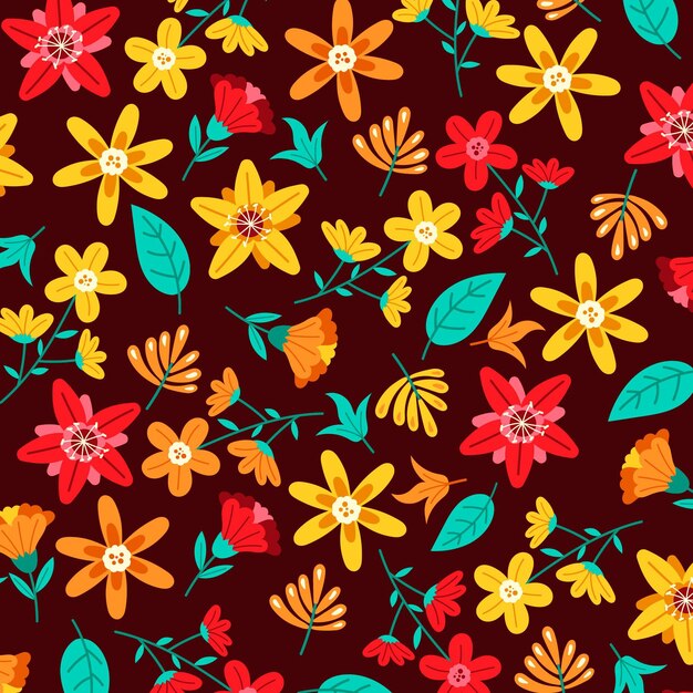 Concept de motif floral