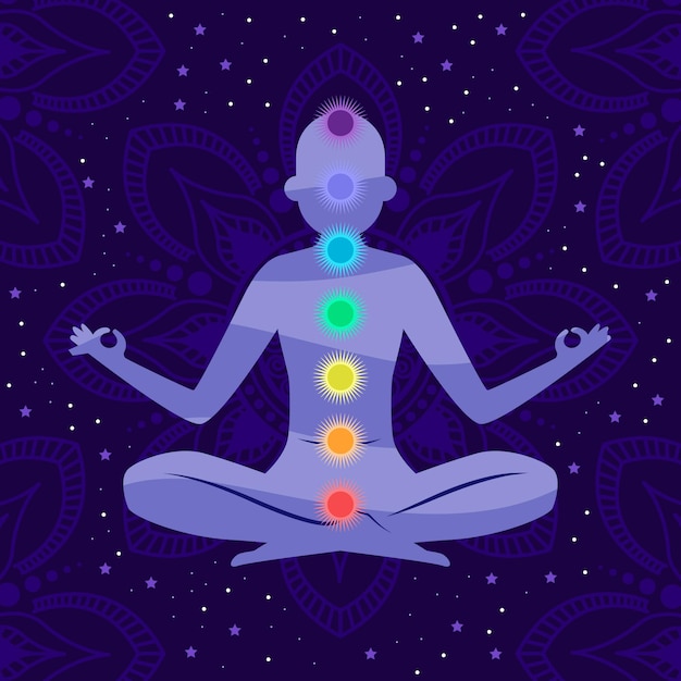 Vecteur gratuit concept mystique des chakras