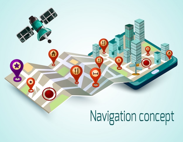 Concept de navigation mobile