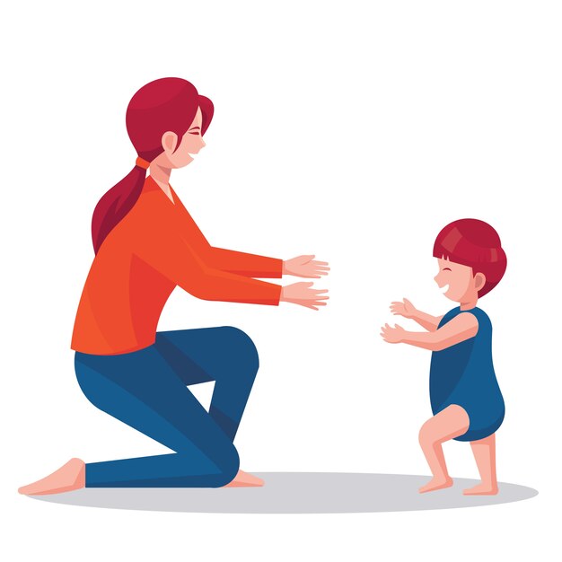 Vecteurs Bebe Qui Marche Gratuits 40 Illustrations Format Ai Eps