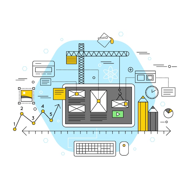 Concept plat d'application mobile