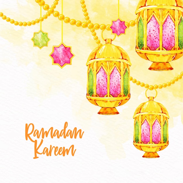 Concept De Ramadan Aquarelle