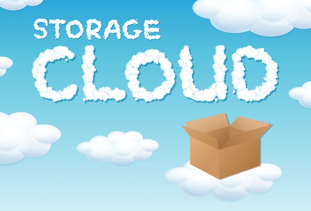 Concept de stockage en nuage