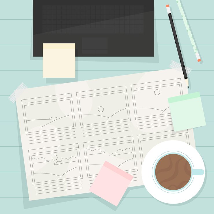 Vecteur gratuit concept de storyboard