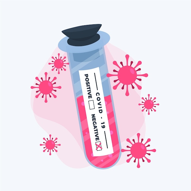 Concept De Test Sanguin De Coronavirus