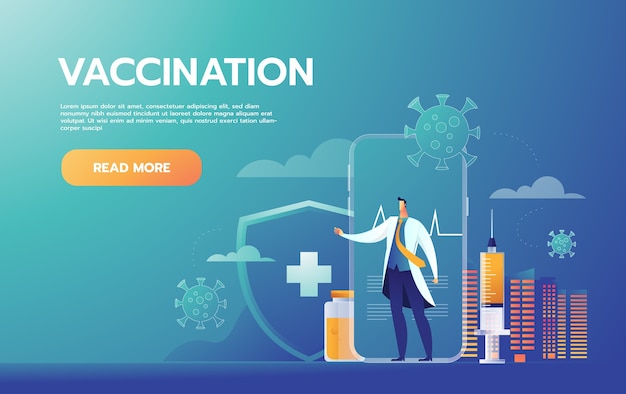 Concept De Vaccination. Campagne De Vaccination.