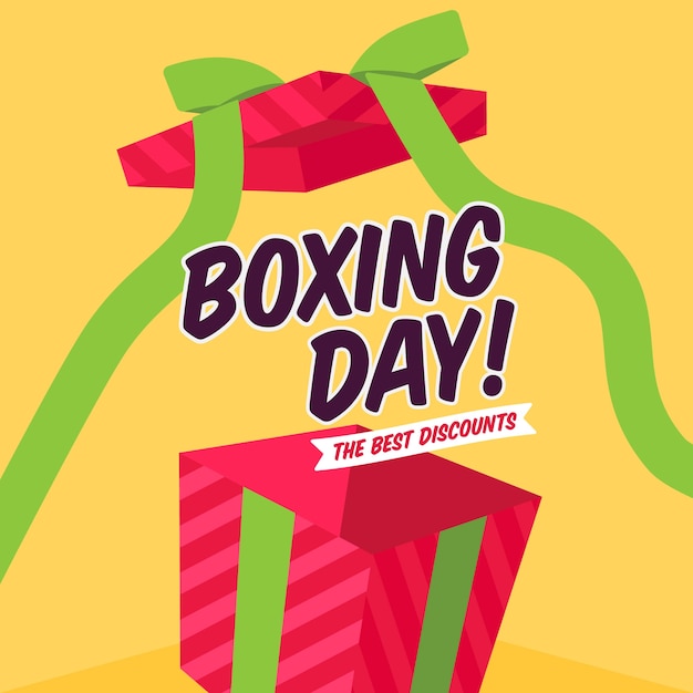 Vecteur gratuit concept de vente de boxe design plat