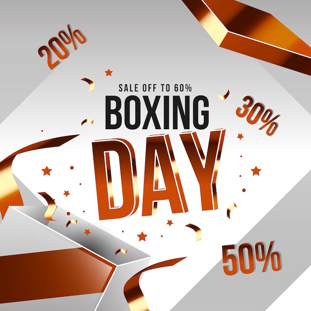 Concept De Vente De Boxe Réaliste