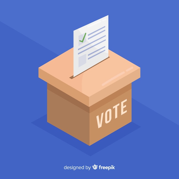 Vecteur gratuit concept de vote et d'élection