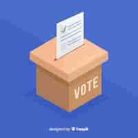 Vecteur gratuit concept de vote et d'élection