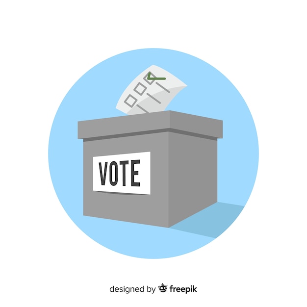 Vecteur gratuit concept de vote