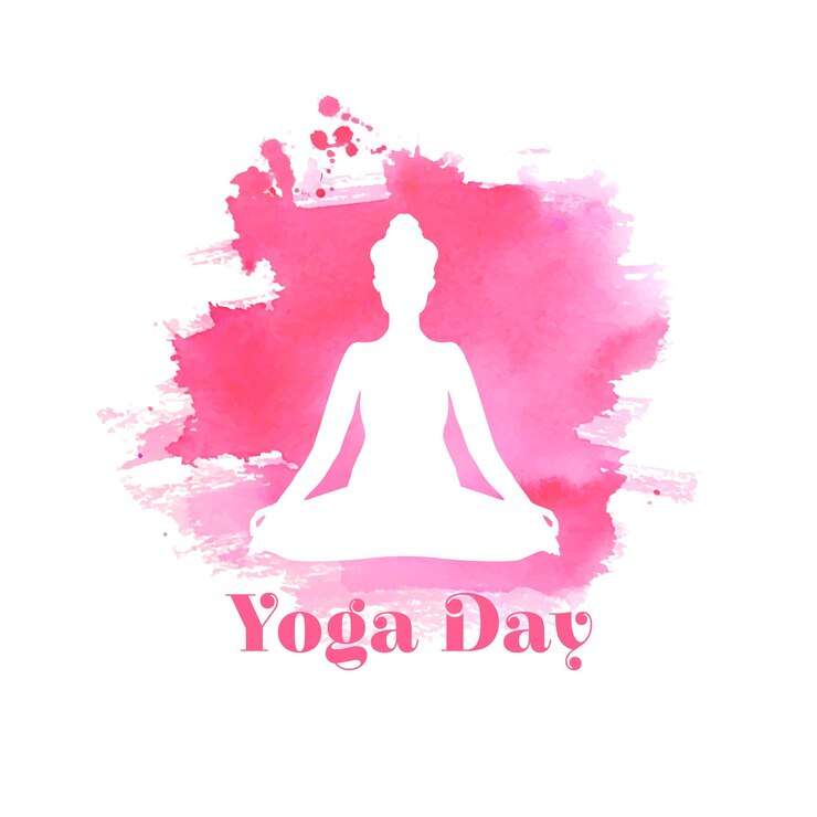Vecteur gratuit conception d'affiche aquarelle pour la journée internationale du yoga