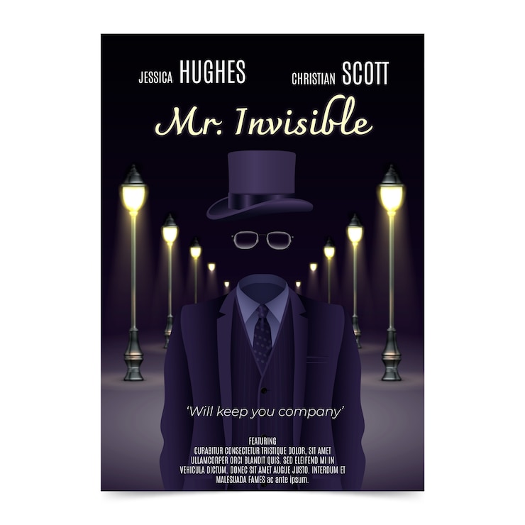 Vecteur gratuit conception d'affiche de film d'horreur réaliste