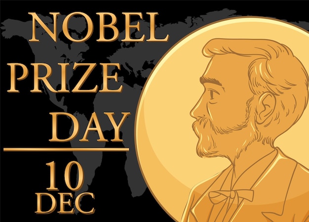 Conception D'affiche De La Journée Du Prix Nobel