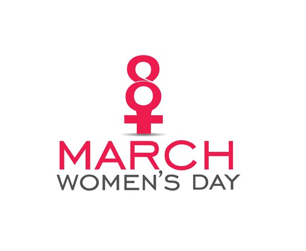 Conception d'affiche de la Journée de la femme du 8 mars.