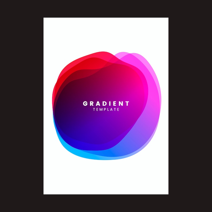 Vecteur gratuit conception d&#39;affiche modèle dégradé coloré