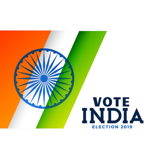 Conception d&#39;affiche pour l&#39;élection générale indienne