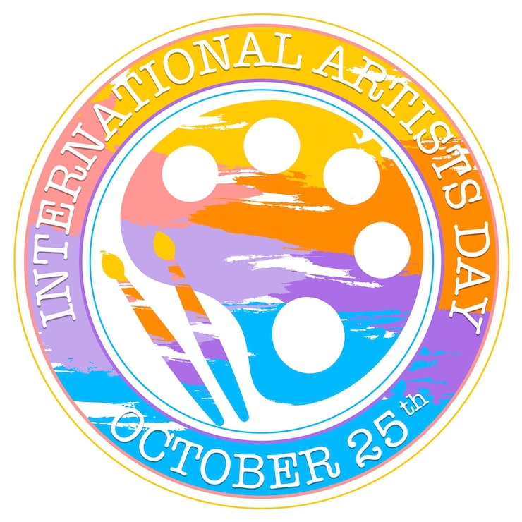 Vecteur gratuit conception d'affiche pour la journée internationale des artistes