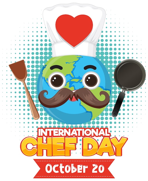 Conception D'affiche Pour La Journée Internationale Des Chefs