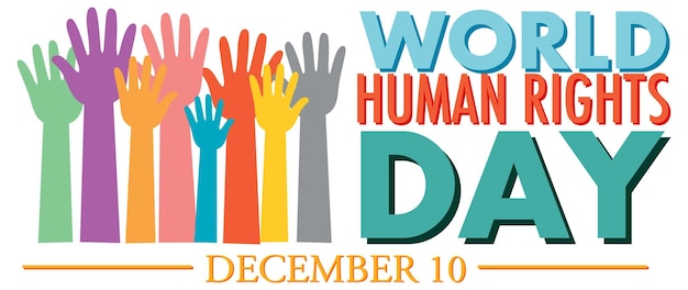 Conception D'affiche Pour La Journée Mondiale Des Droits De L'homme