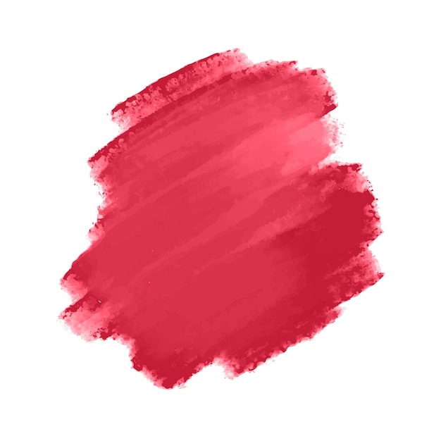 Vecteur gratuit conception aquarelle de coup de pinceau rose rouge