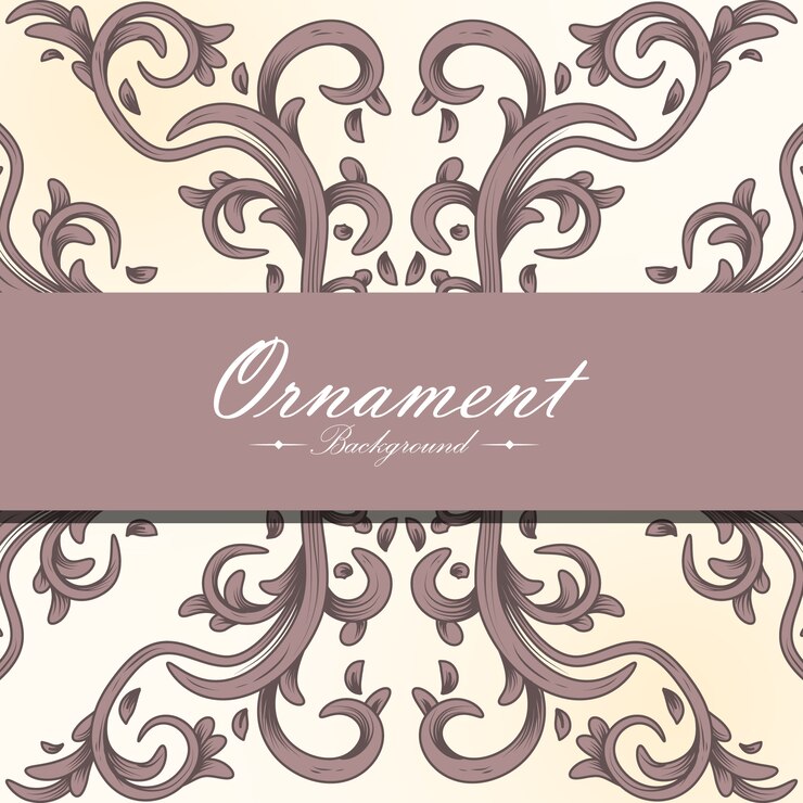 Vecteur gratuit conception d'arrière-plan ornemental
