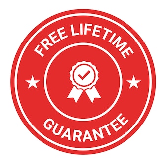 Conception de badge de confiance garantie à vie gratuite conception de logo de garantie à vie gratuite