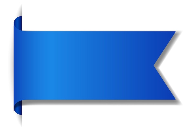 Vecteur gratuit conception de baner bleu sur fond blanc