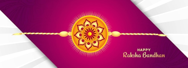 Vecteur gratuit conception de bannière de carte de festival heureux raksha bandhan