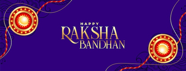 Conception de bannière de festival décoratif raksha bandhan