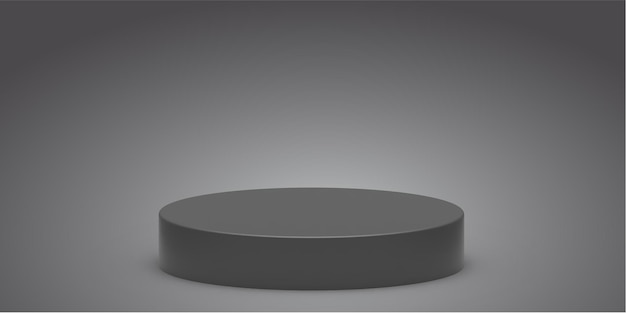 Conception de bannière de fond d'effet de plate-forme ronde abstraite 3D polyvalente