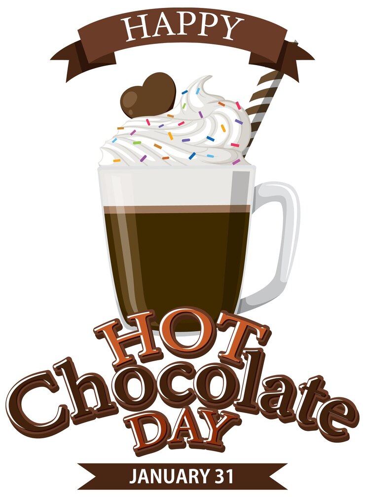 Vecteur gratuit conception de bannière de jour de chocolat chaud