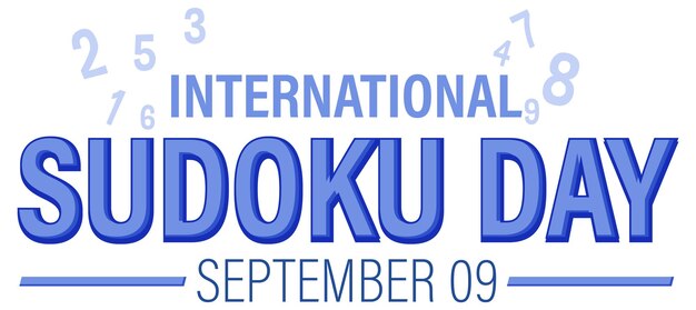 Conception De La Bannière De La Journée Internationale Du Sudoku