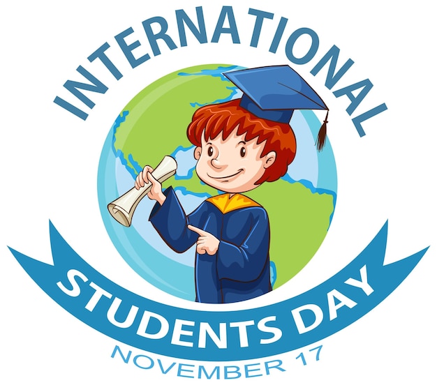 Conception De Bannière De La Journée Internationale Des étudiants
