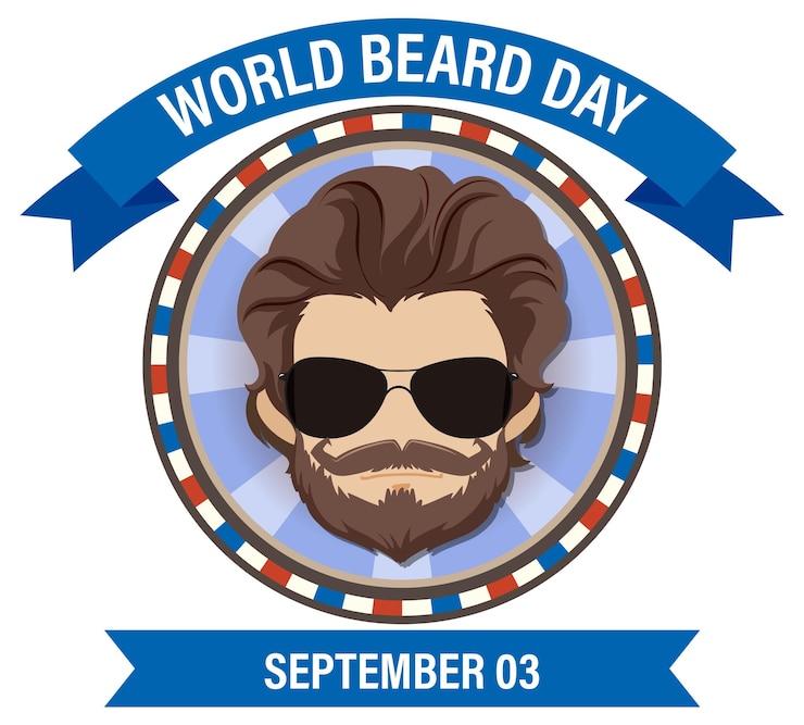Vecteur gratuit conception de bannière de la journée mondiale de la barbe