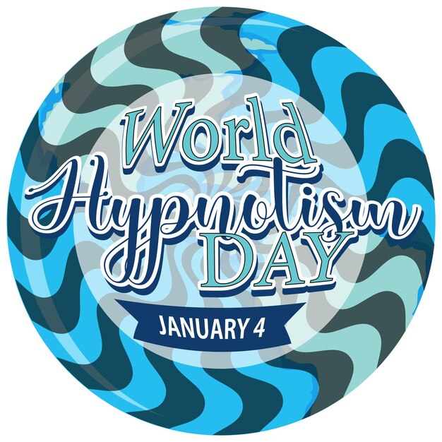 Vecteur gratuit conception de bannière de la journée mondiale de l'hypnotisme
