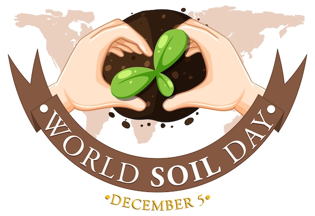 Vecteur gratuit conception de bannière de la journée mondiale des sols