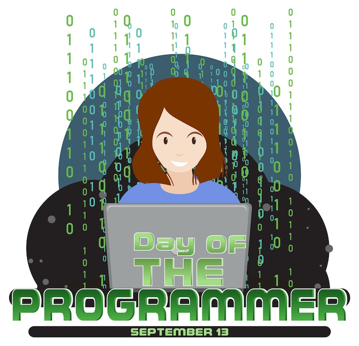 Vecteur gratuit conception de bannière pour la journée des programmeurs