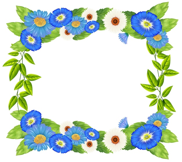 Conception de bordure florale