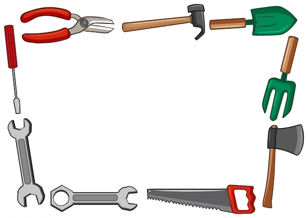 Conception De Cadre Avec De Nombreux Outils