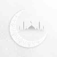 Vecteur gratuit conception de carte de style minimal blanc eid al adha