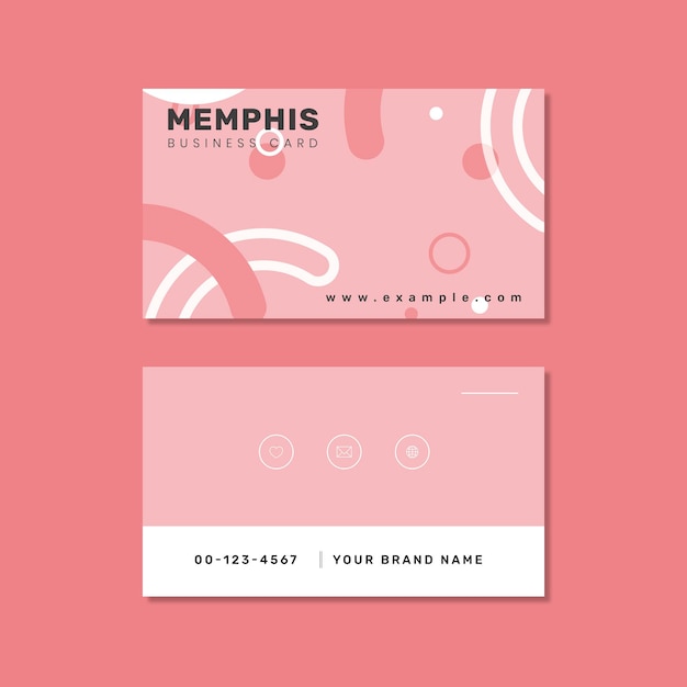 Conception De Carte De Visite De Style Memphis