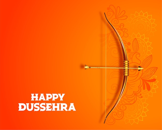 Conception De Cartes De Festival Hindou Happy Dussehra