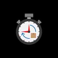 Vecteur gratuit conception chronomètre