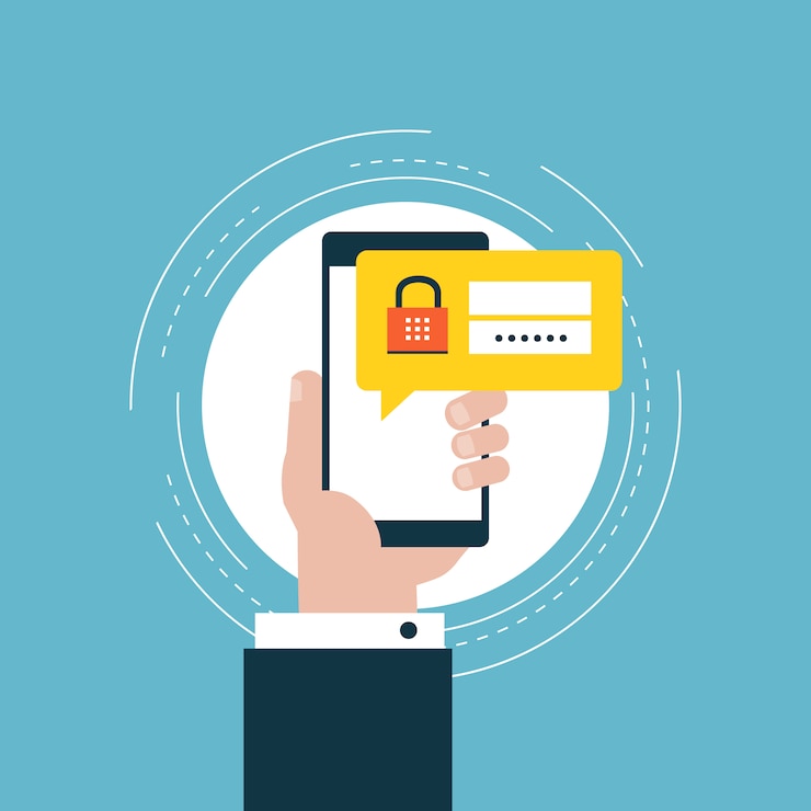 Vecteur gratuit conception de code de sécurité