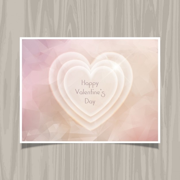 Vecteur gratuit conception de coeur abstraite pour la saint-valentin