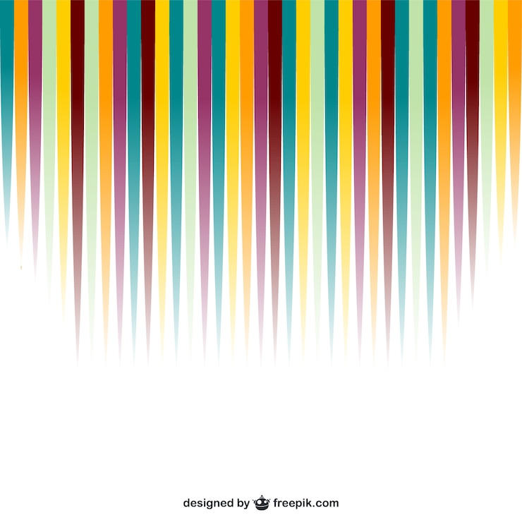 Vecteur gratuit conception colorée des rayures