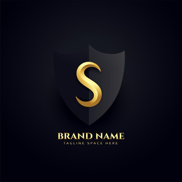 Conception de concept royal de logo élégant de lettre S