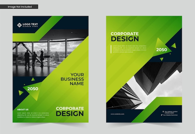Conception de couverture de brochure d'entreprise ou rapport annuel et conception de profil d'entreprise ou de couverture de livre